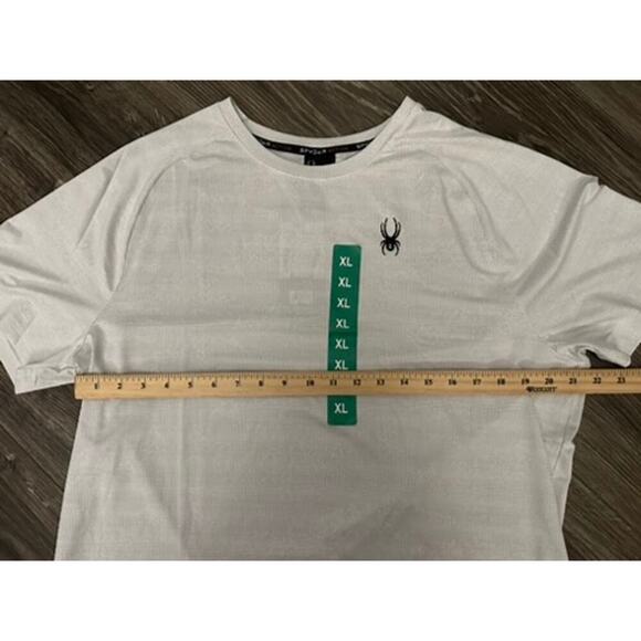 Spyder Active Men's Short-Sleeve 4-Way Stretch T-Shirt Size XL White - Picture 3 of 6